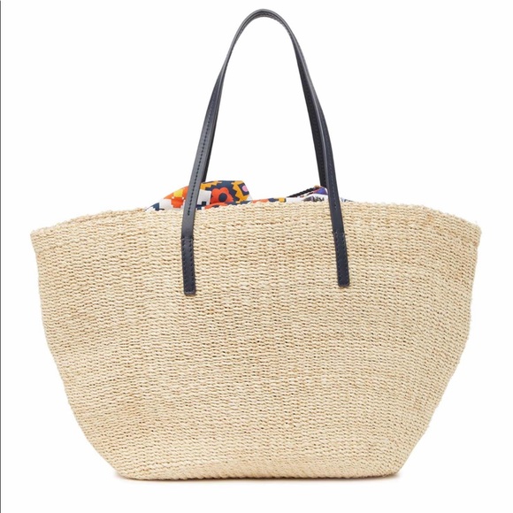 Tory Burch straw liability beach tote bag - Picture 3 of 6